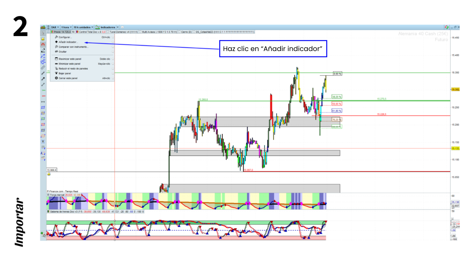 Paso 2: Añadir Indicador