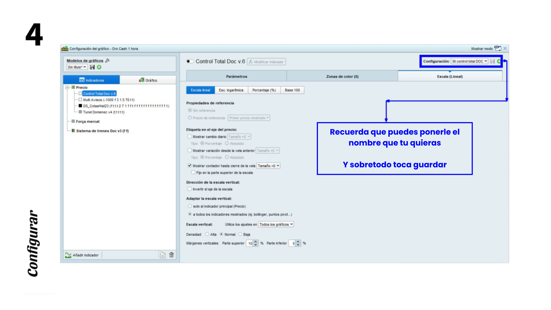 Paso 4 configuración